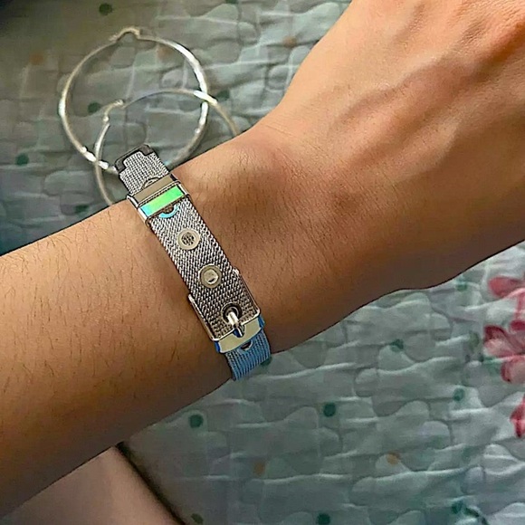 Sterling Silver Belt Buckle Unisex Bracelet Mesh - Picture 13 of 13